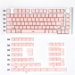 MDA Profile 104+32 ABS Doubleshot Crystal Backlit Keycaps Set for Keyboard Blue / Pink / White